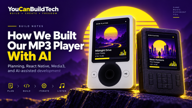 How We Built Our MP3 Player With AI, featuring retro-inspired music player designs